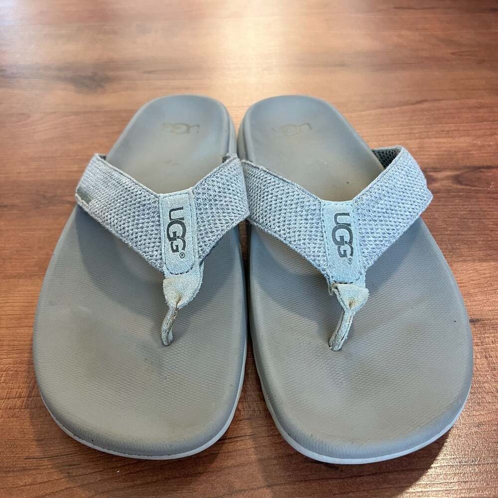 UGG Tenoch Hyperweave Flip Flop Sandals Gray Men's Size 11